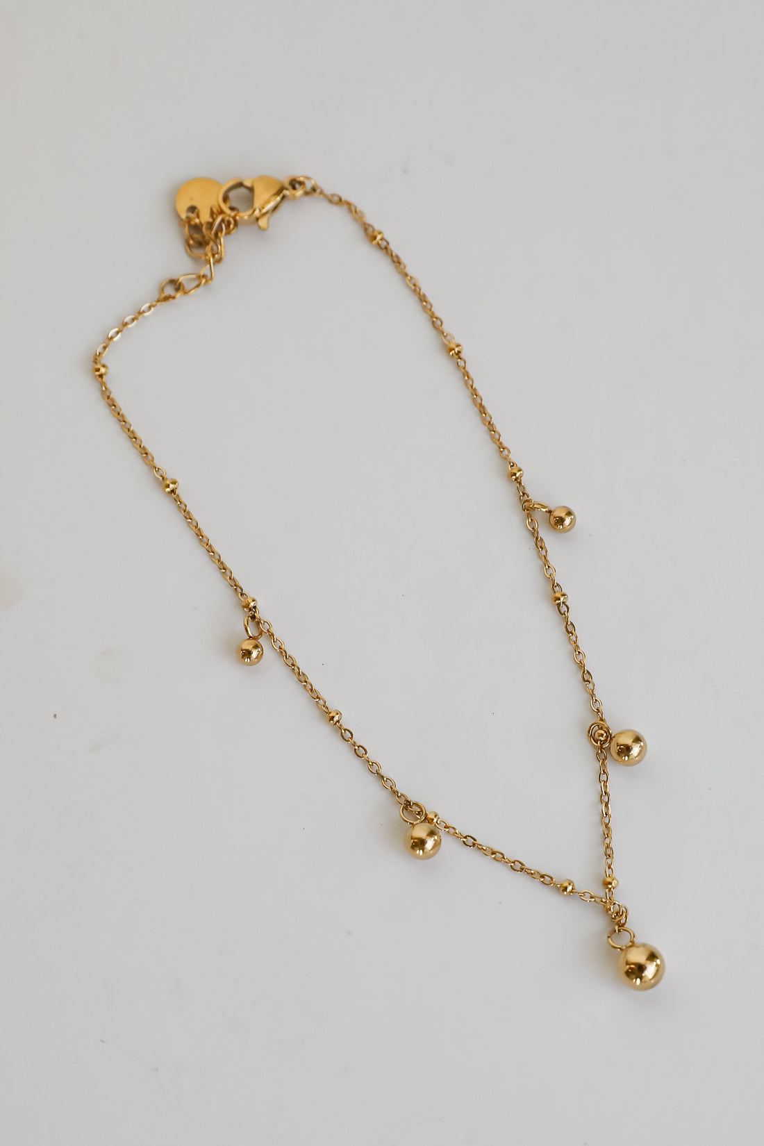 Sutton Gold Ball Charm Anklet