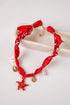 Ansley Bandana Costal Charm Red Necklace